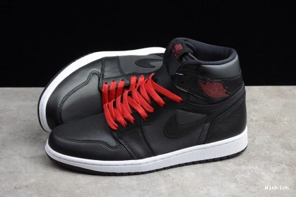 HIGH - RED BLACK SATIN GYM JORDAN RETRO 1 555088-060 1210